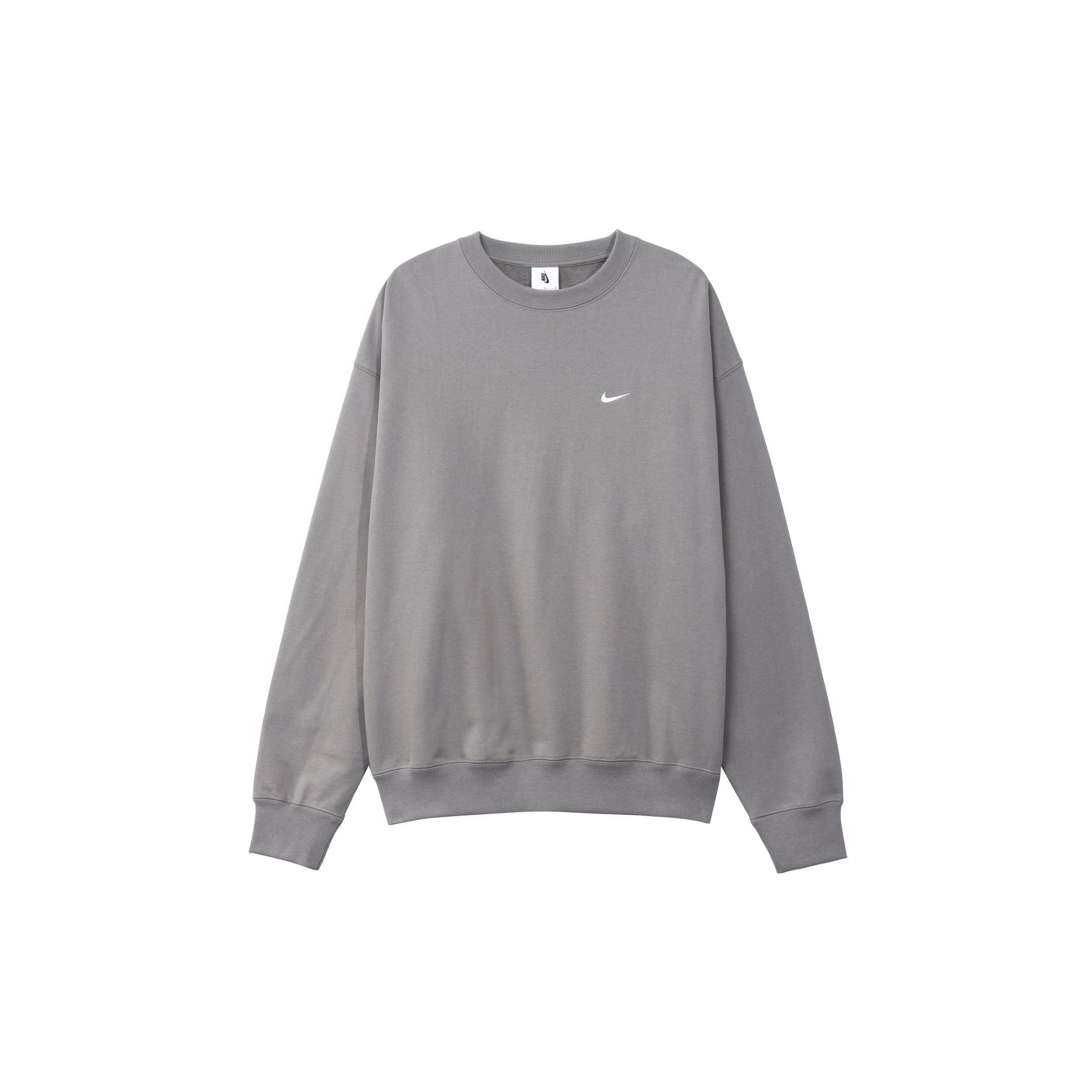 

Мужская однотонная свободная толстовка с круглым вырезом и длинными рукавами Nike Solo Swoosh, бирюзово-серый цвет DX0812-029 XXL