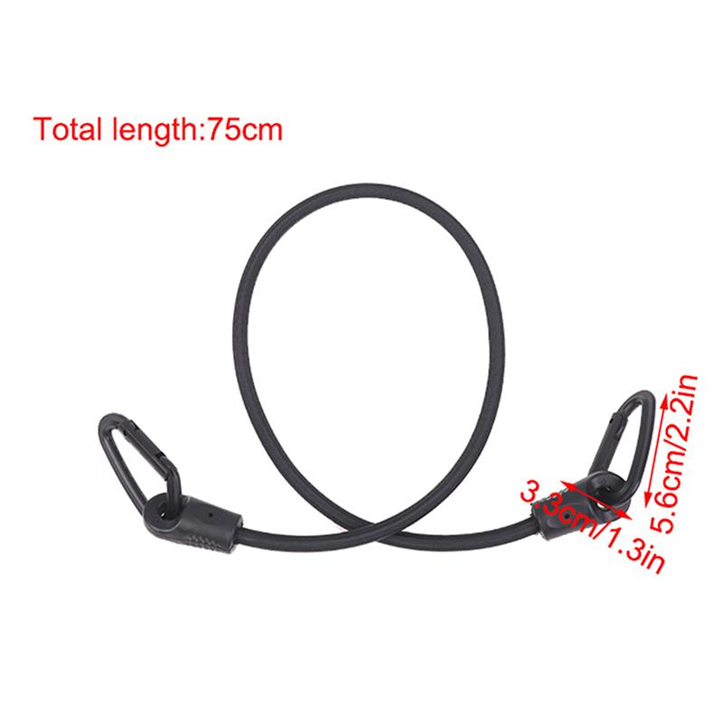 2Pcs D-Type Plastic Hook Elastic Bungee Shock Cord Strap Car Luggage Tent Kayak Boat Canoe Bikes Adjustable Tie Strap Hooks