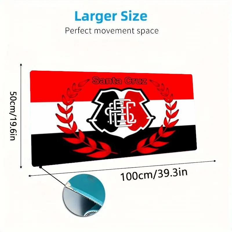 Santa Cruz Color Mouse Pad Large Gaming Table Cushion Non-slip Laptop Tablet Big Mousepad XXL Mat Mini PC Playmat With Lock edge
