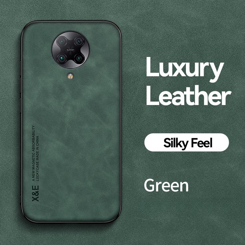 

Чехол для Xiaomi Poco F2 Pro Кожаный Автомобильный Магнитный Держатель Чехол для Телефона для Poko Little F 2 PocoF2 Pro F2Pro Матовая Задняя Крышка For Poco F2 Pro зелёный