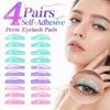 4 Pairs Silicone Eyelash Perm Pads Crescent Shape Eyelash Curling Tools  for Lash Lift