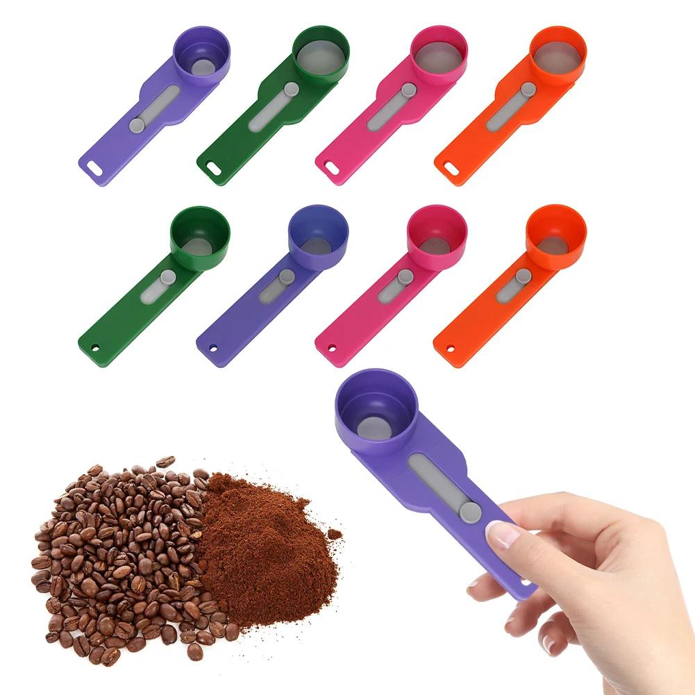 Slideable Measuring Funnel Multi-Purpose Creative Measuring Funneler Mess-Free Sliding Spoon for Cooking Baking Drinks Spoon