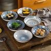 1/ 4pcs Japanese Sushi Plate Creative Ceramic Plate 5.5inch Small Dessert Dish Barbecue Hot Pot Dish Household Fruit Plate