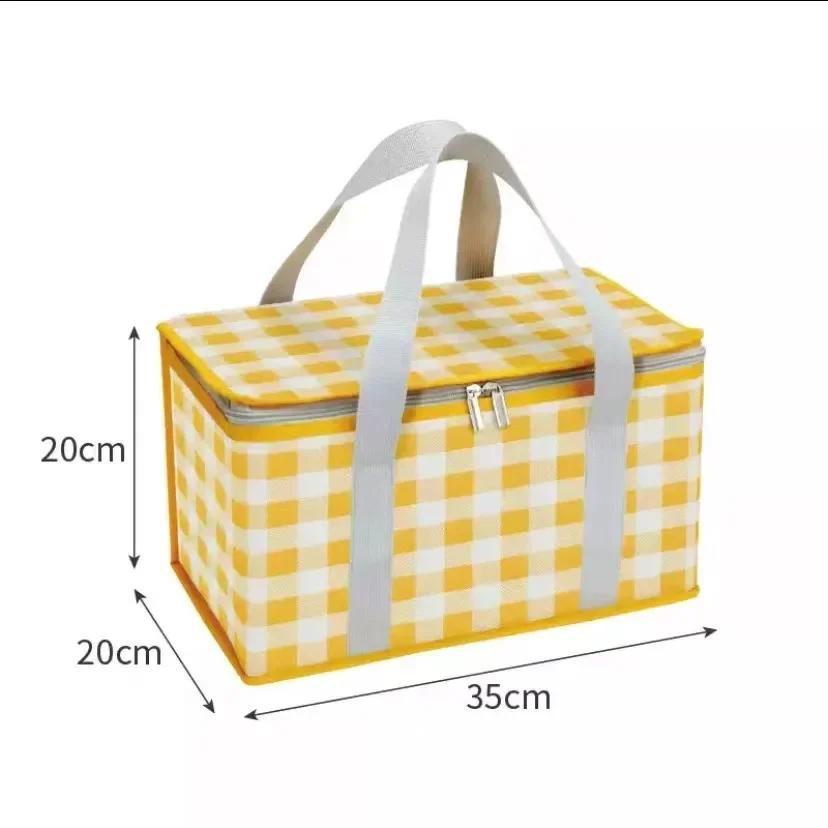 Outdoor Large Capacity Picnic Bag Camping Picnic Basket Travel Picni Portable Bento Bag Thermal Insulation Bag