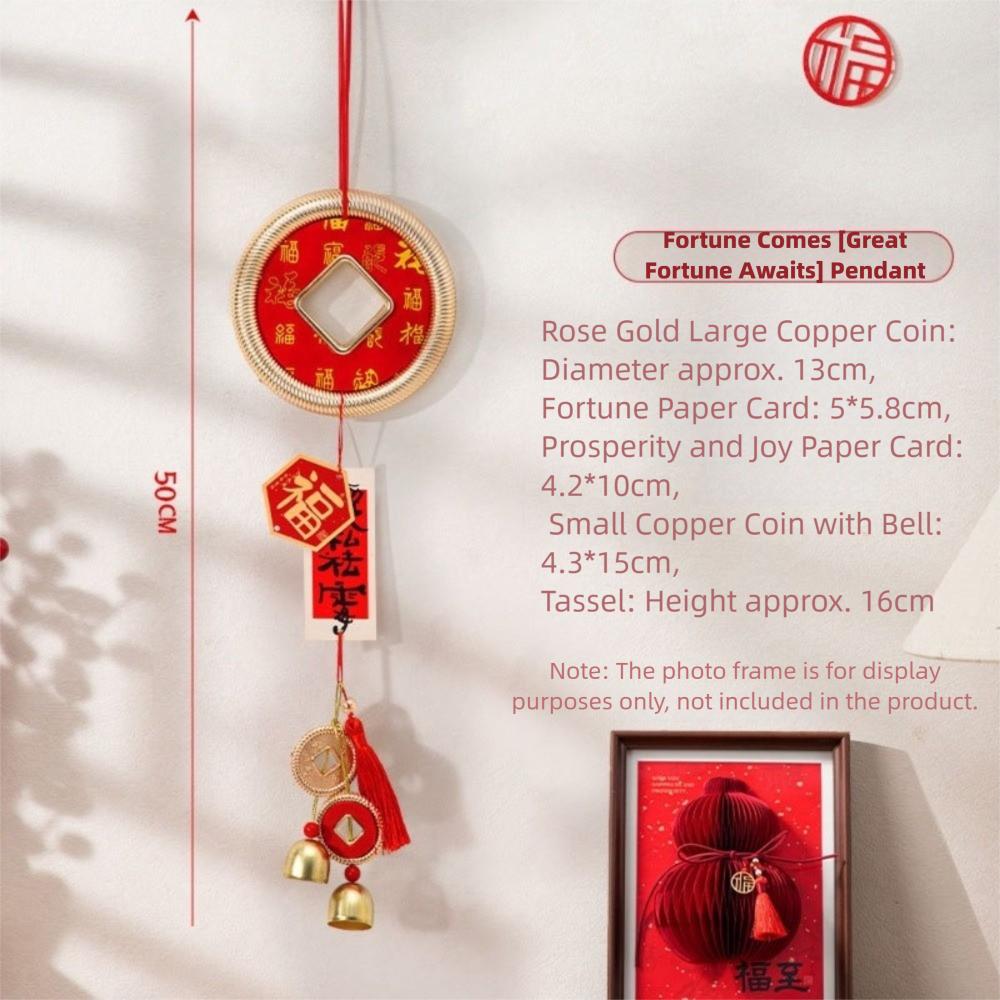 with Bell Housewarming Decoration Festival Style New Year Hangings Spring Festival