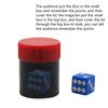 1 Set Reusable Novelty Entertainment Easy to Use Listen Dice Box Magic Trick Game Toy Party Accessories