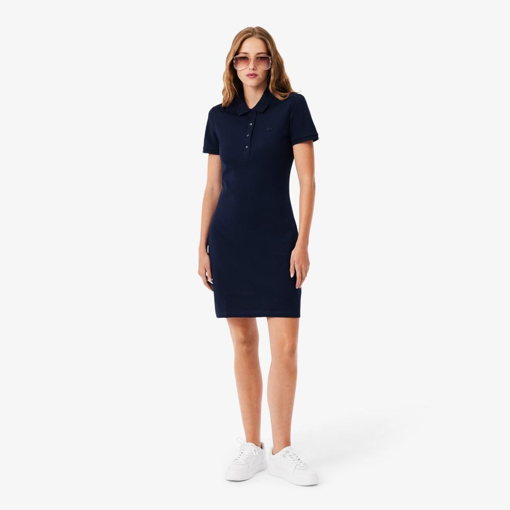 [Lacoste] Женское мини-платье-поло приталенного кроя из мини-пике EF5473-56G166 34