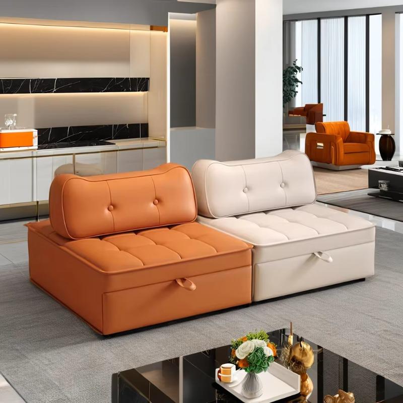 Hot Sale Yellow Orange Living Room Dining Room Elegant Convenient Ergonomic Flat Office Breathable Sofa Single Sofa Bed.