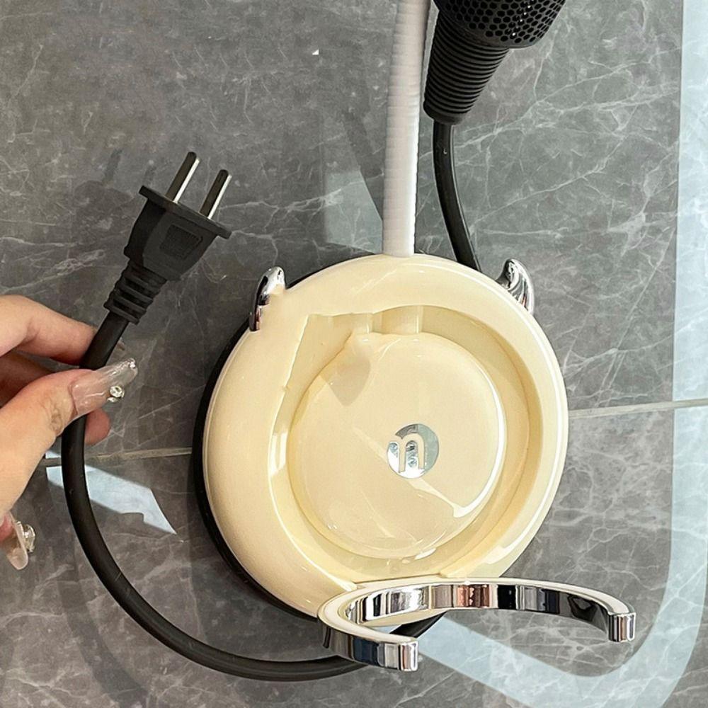 Moisture-proof Hair Dryer Fixer 360° Adjustable Bathroom Storage Rack Hair Dryer Organizer  Travel