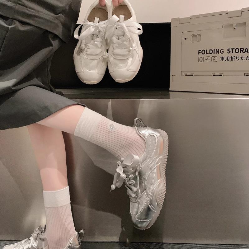 2024 Brand Leather Women's Sneakers Platform Woman Sports Sneakers Female Vulcanized Shoes Sneakers Casual Ladies Trainers