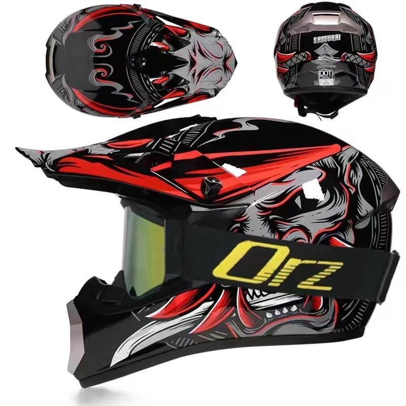 Summer off-road men and women off-road helmet electric bicycle helmet four seasons Internet celebrity helmet bicycle helmet student handsome