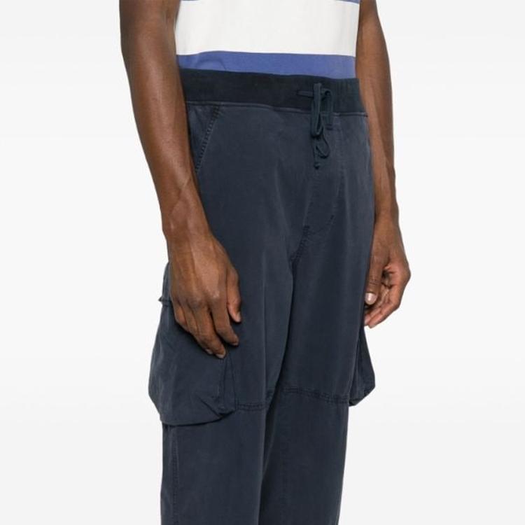 Polo Ralph Lauren Solid Color Drawstring Tapered Cargo Pants Men pants Midnight-Blue 710A31388-001