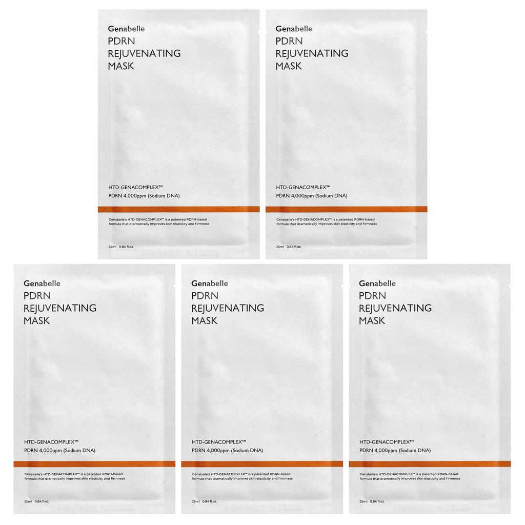 Pdrn Rejuvenating Beauty Mask, 5 Sheets, 25Ml (0.84Fl Oz) Each
