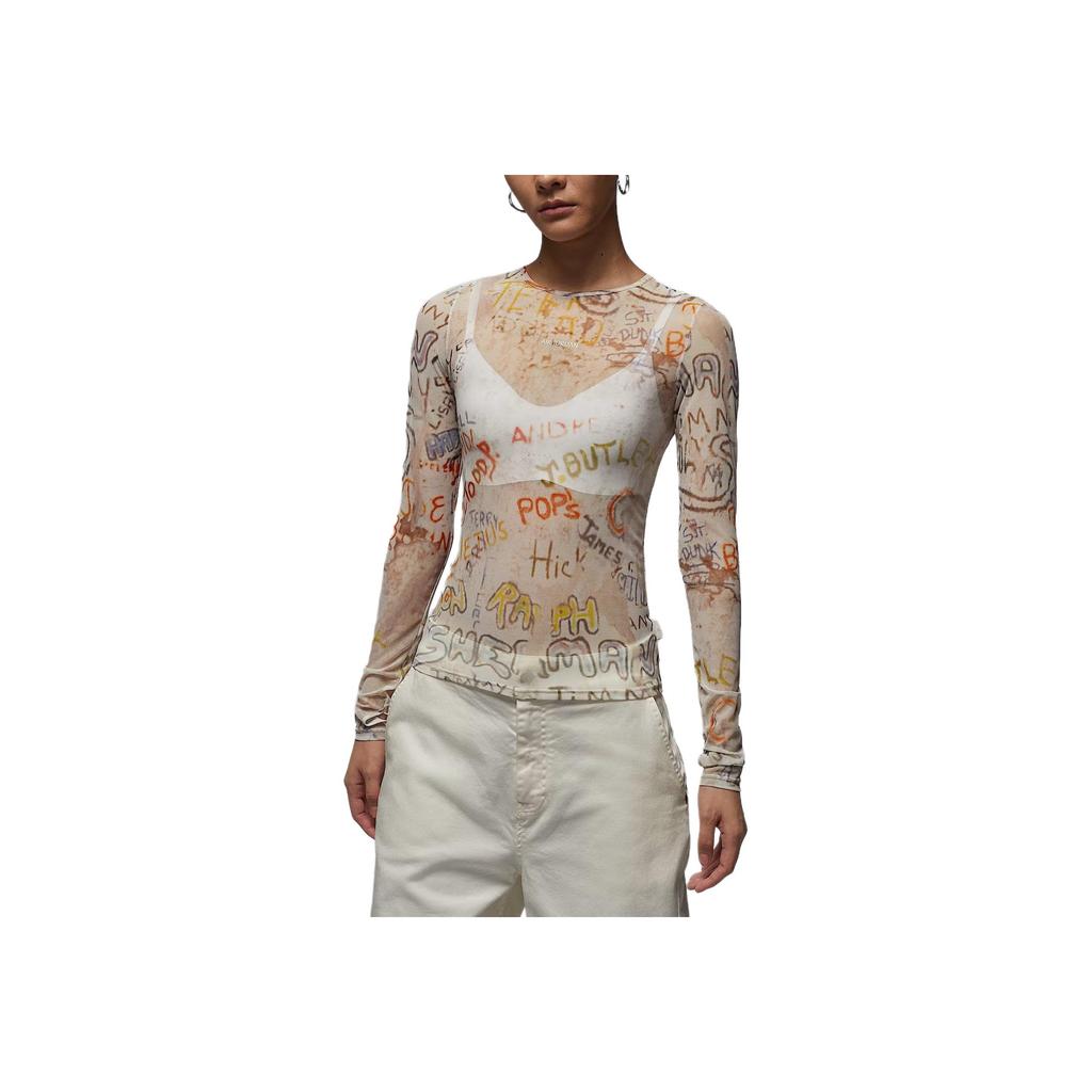 New Jordan Graffiti print Long sleeve Top HQ9175-133