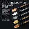1/5 Pcs Chrome Marker Set Quick Dry Model DIY Paint DIY Art Projects Metal Ceramic Correction Calligraphy Home Office Tool