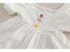 2025 New Korean Style: Puff Sleeve Floral Top & Shorts Summer Two-Piece Set for Baby Girls