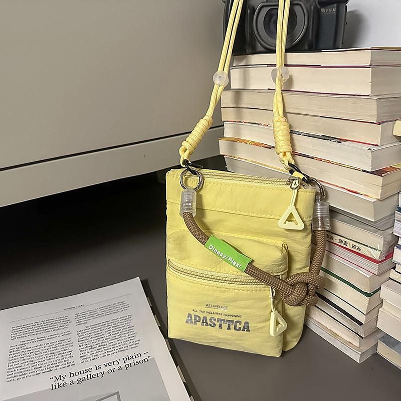 Lightweight Mobile Phone Bag Contrast Shoulder Bag Travel Crossbody Bag