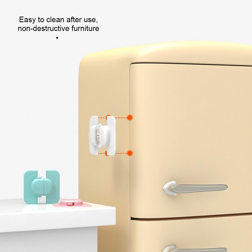 Refrigerator Lock Safety Lock Baby Door Buckle Lock Fixed Buckle Refrigerator Anti Opening Buckle Refrigerator Door Not Closing Tightly Auxiliary Lock