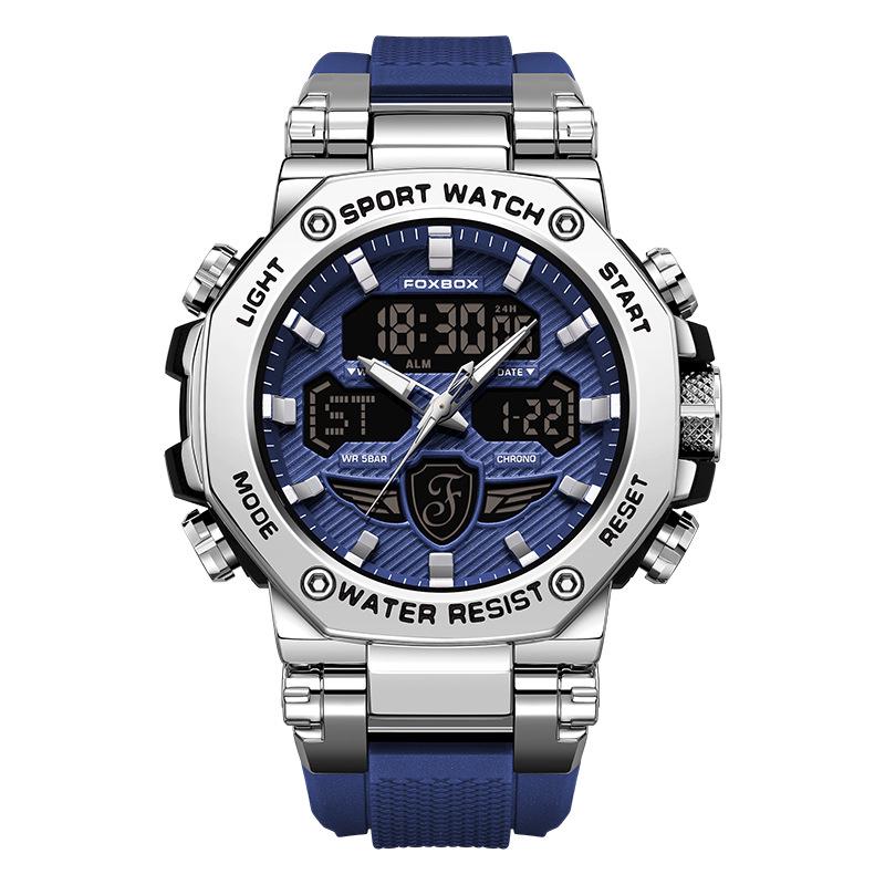 FOXBOX Multifunctional Waterproof Sports Watch for Men & Women, Luminous, Fashionable, Ideal for Commuting