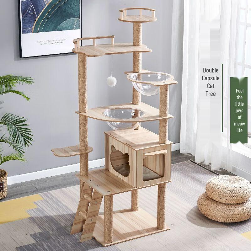 Cat Tree Condo with Space Capsule