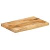 VidaXL Tabletop 40x30x2.5 Cm Live Edge Solid Mango Wood, Wood Tabletop, Side Table Top, 370330