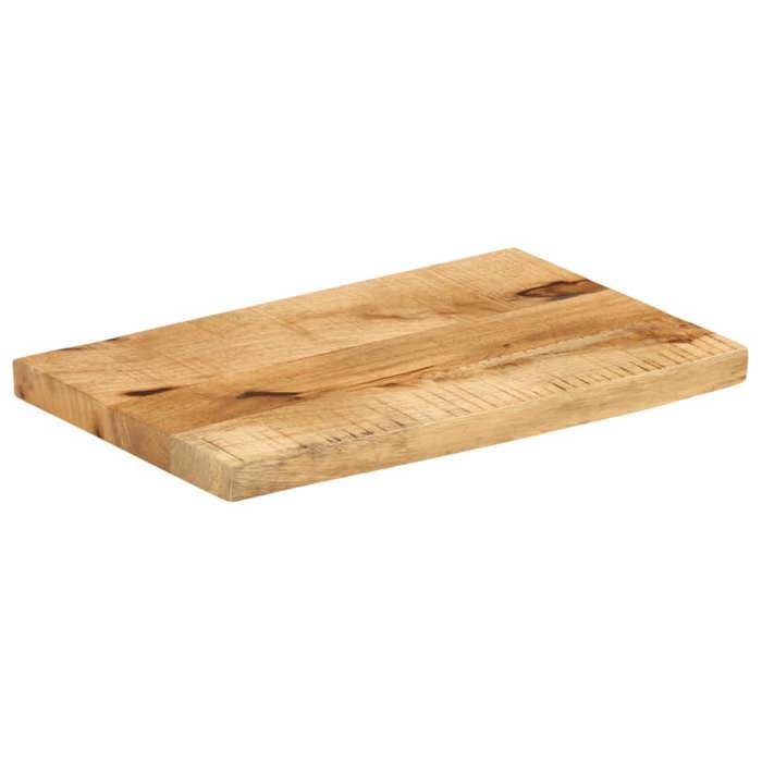 VidaXL Tabletop 40x30x2.5 Cm Live Edge Solid Mango Wood, Wood Tabletop, Side Table Top, 370330