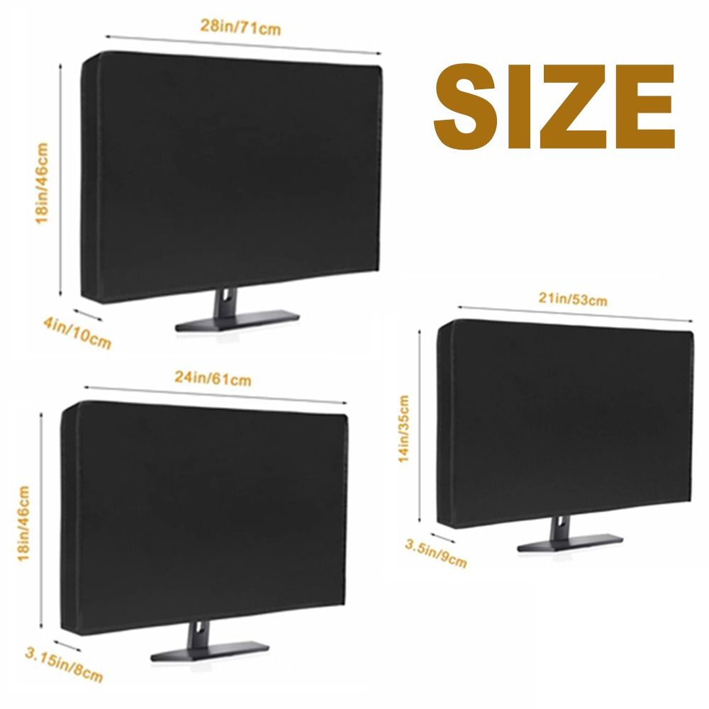 Dust Proof Computer Monitor Dust Cover Desktop Monitor Protective  Computer Accessories
