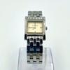 Used 984 New Battery BALENCIAGA Balenciaga Watch Square Quartz Ivory Stainless Steel Silver Ladies