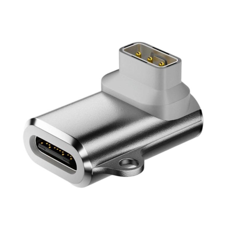 Universal Magnetic Charging Adapter Type C To 3 Pin Connector With LED Indicator Portable Keychain Design For Smartwatch