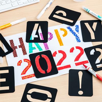 42PCS Stencils Letter and Number Template Reusable Washable Alphabet Stencils Environment Friendly PP Art Craft