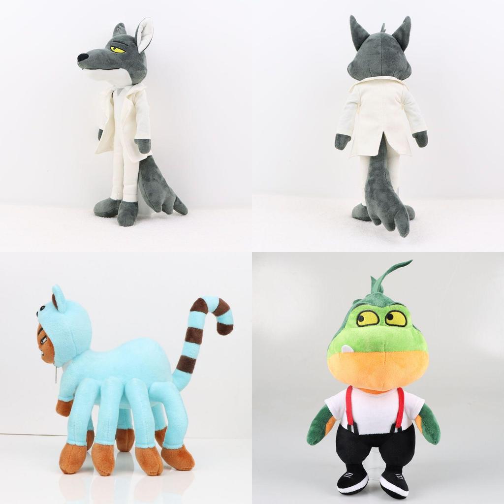 The Bad Guys Plush Toy Collection Featuring Mr. Wolf Ms. Tarantula Mr. Snake Mr. Piranha And More!