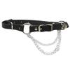 Punk Leather Waist Chain Belt Layered Ring Belly Chains Dance Body Accessories for Women and Girls