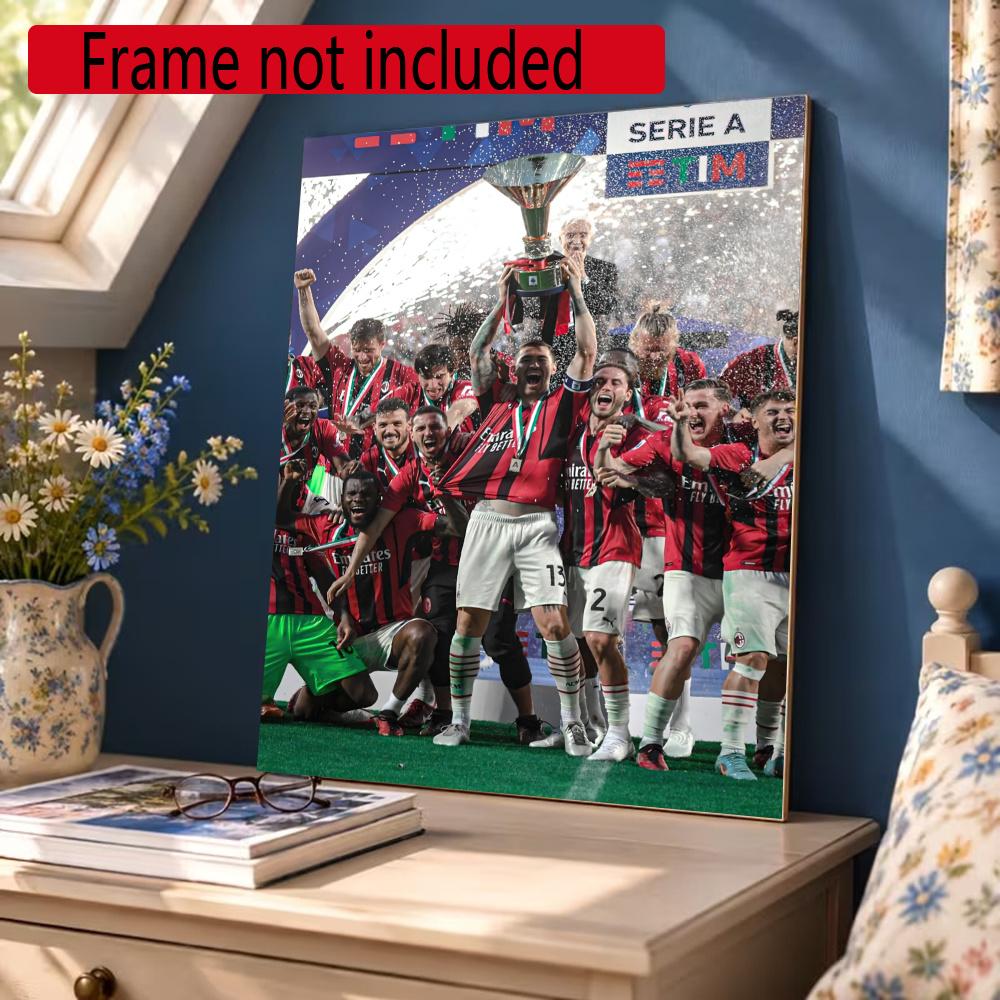 Ac Milan 5D Diy Diamond Painting Round Diamond Mosaic Suitable For Beginners Diamond Painting Rhinestones Gift Frameless