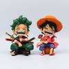 Chibi Style One Piece Luffy Zoro Sanji Pvc Gk Handmade Collectible
