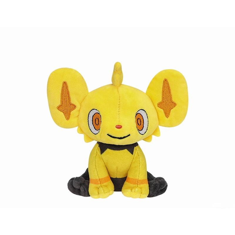 

25 см стоящая плюшевая игрушка Shinx Luxio Cub - милая кукла-аниме-кошка, мягкая коллекционная фигурка для детей Pokémon F 14cm,Sitting posture жёлтый