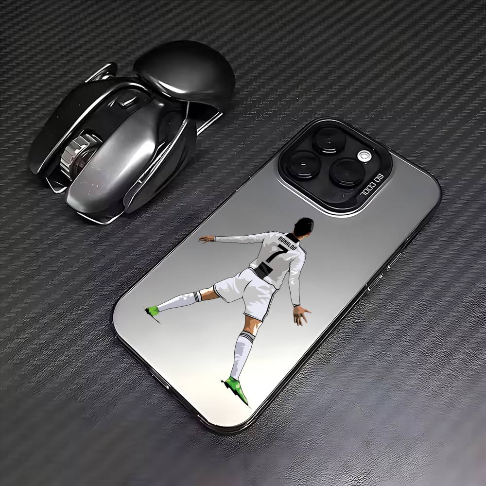Cr7-Cristiano-Ronaldo Phone Case For iPhone 17, 16,15,14,13,12,11 Plus,Pro Max, Colorful Silver Funda Cover