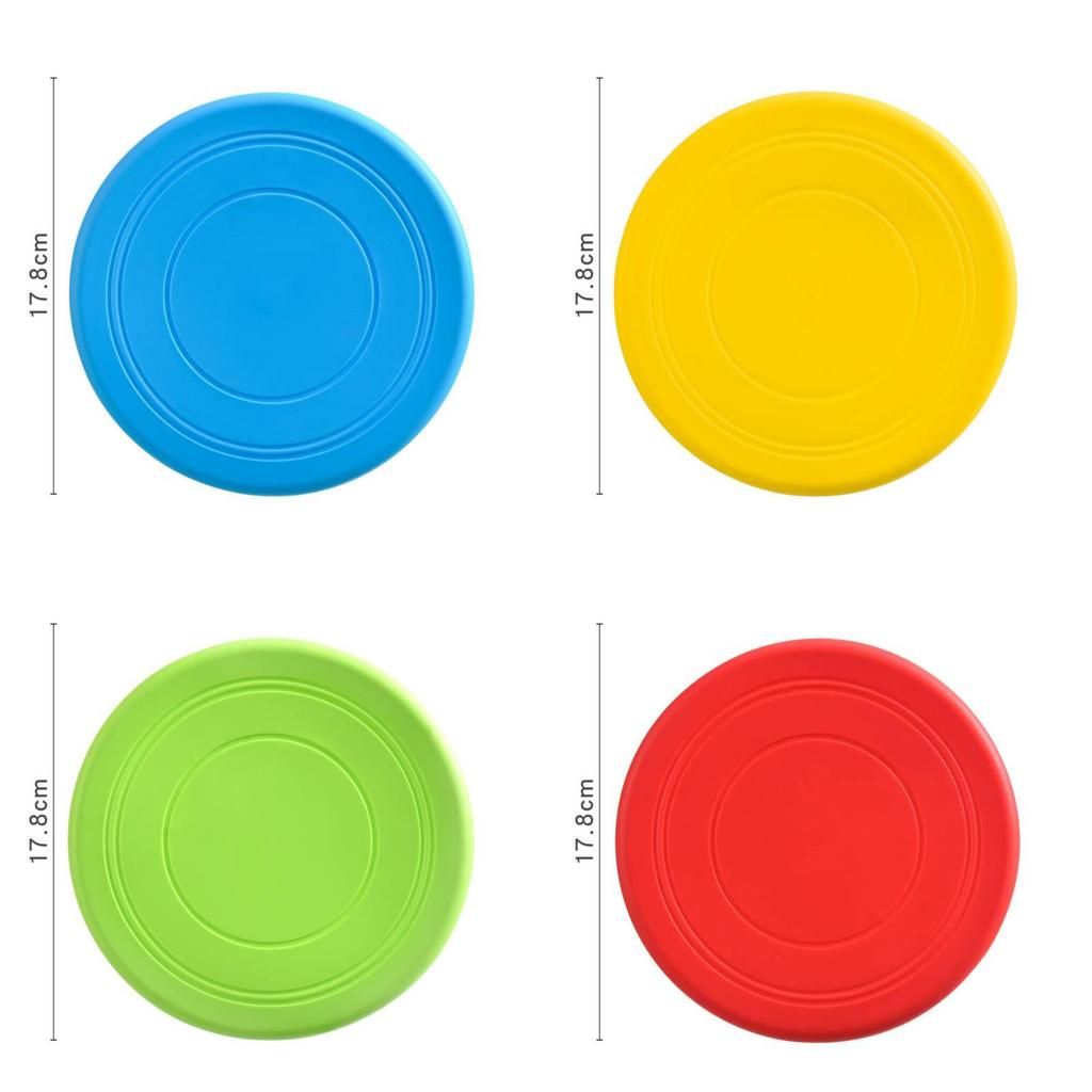 Bite Frisbee Pet Resistant Float Soft Supplies Interactive Toy Multiple Colors