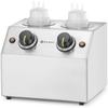 Electric Bottle Sauce Warmer Double 2 Zones 2x 650 Ml 200 W