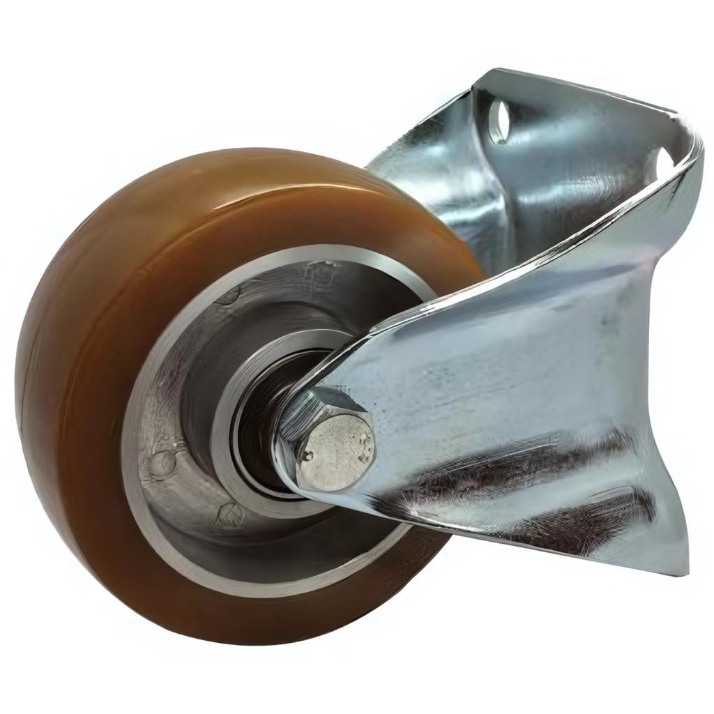 Fixed wheel set 125mm 300kg FTAU 1252 aluminum-polyurethane