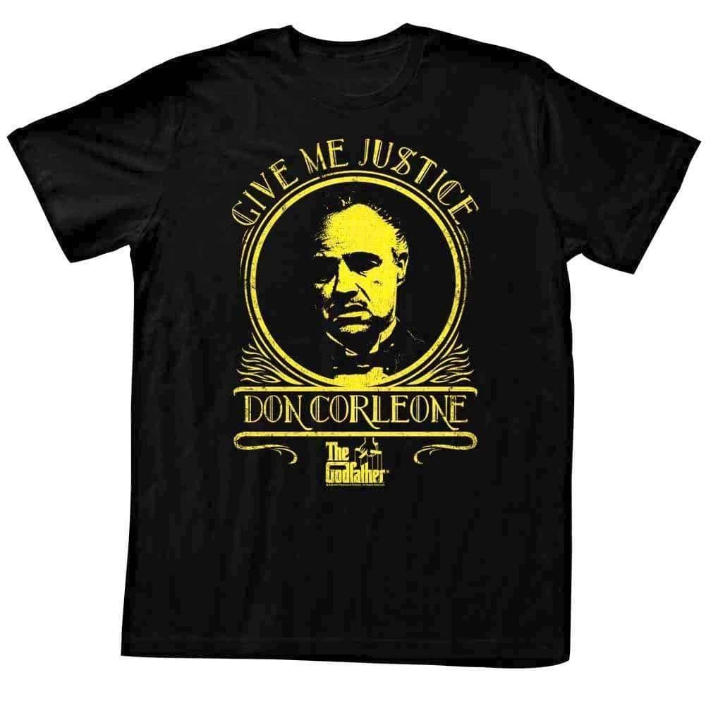 Godfather Give Me Justice Don Corleone Men s T Shirt XS
