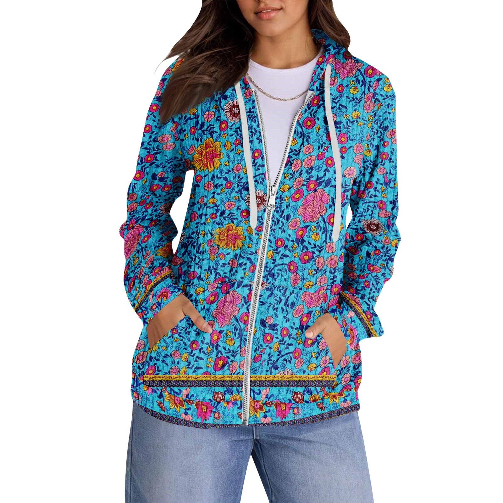 

Толстовки с капюшоном для женщин, модные топы, повседневная осенняя мода, свитшот с длинным рукавом и карманами, легкий пуловер L синий