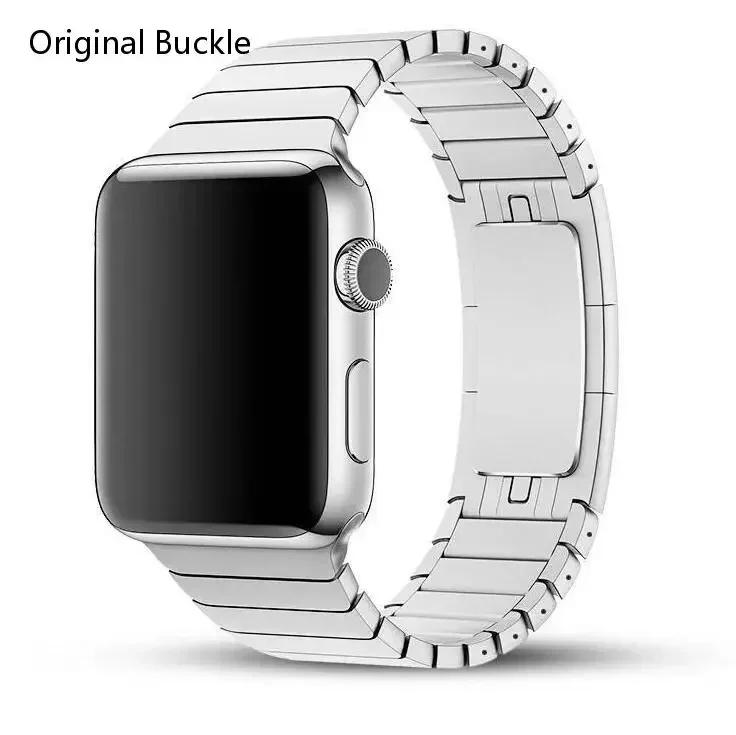 Stainless Steel Band for Apple Watch Ultra 2 49mm 46mm 45 44 42 Luxury Metal Frost Strap Bracelet for IWatch Series10 9 8 7 6 SE