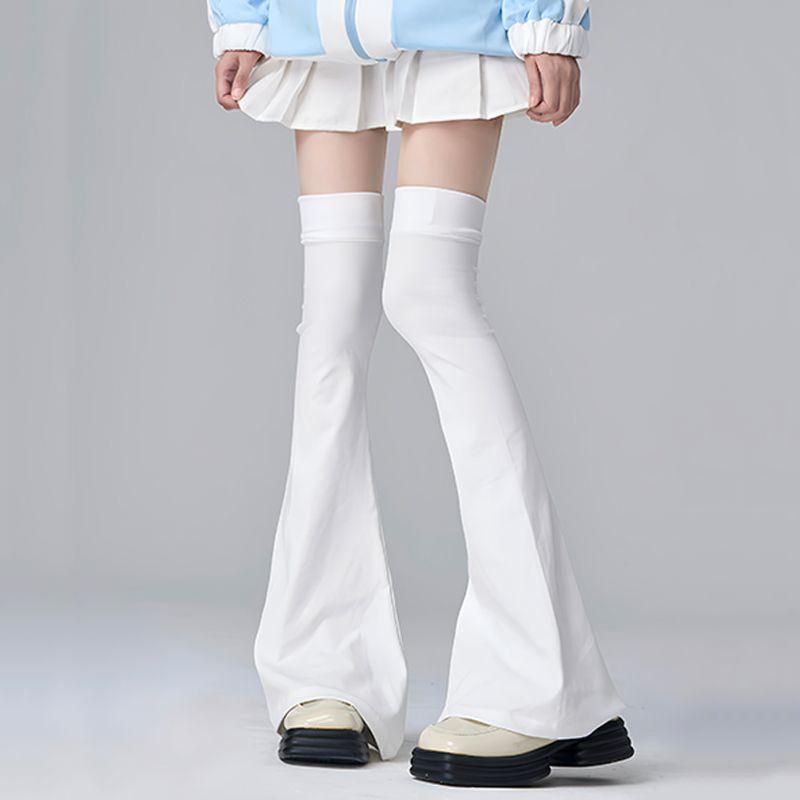 Y2K Bein Strümpfe Elastizität Schlankmachende Kniestrümpfe Japanischer Stil Spicy Femboy Über das Knie Hörnchenförmige Bündchen Sexy Accessoires