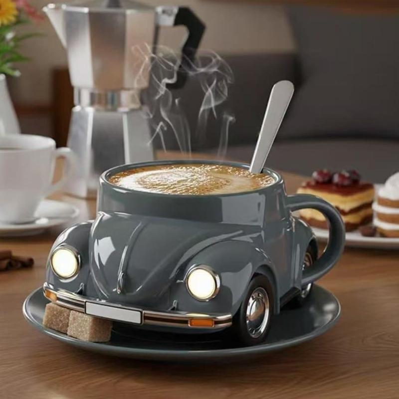 Resin Coffee Cup with Handle Stainless Steel Insulated Inner Spill Resistant Mug For Gifting Birthday Holiday Event