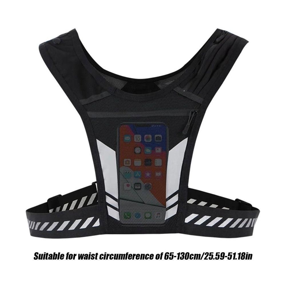 Ultra Light Running Vest Breathable Zip Reflective Vest New Hydration Pack  Outdoor