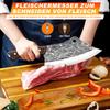 Hochkohlenstoffstahl Klinge Metzger Messer Set Handgeschmiedet mit Ergonomischem Holzgriff Küchenmesser Set