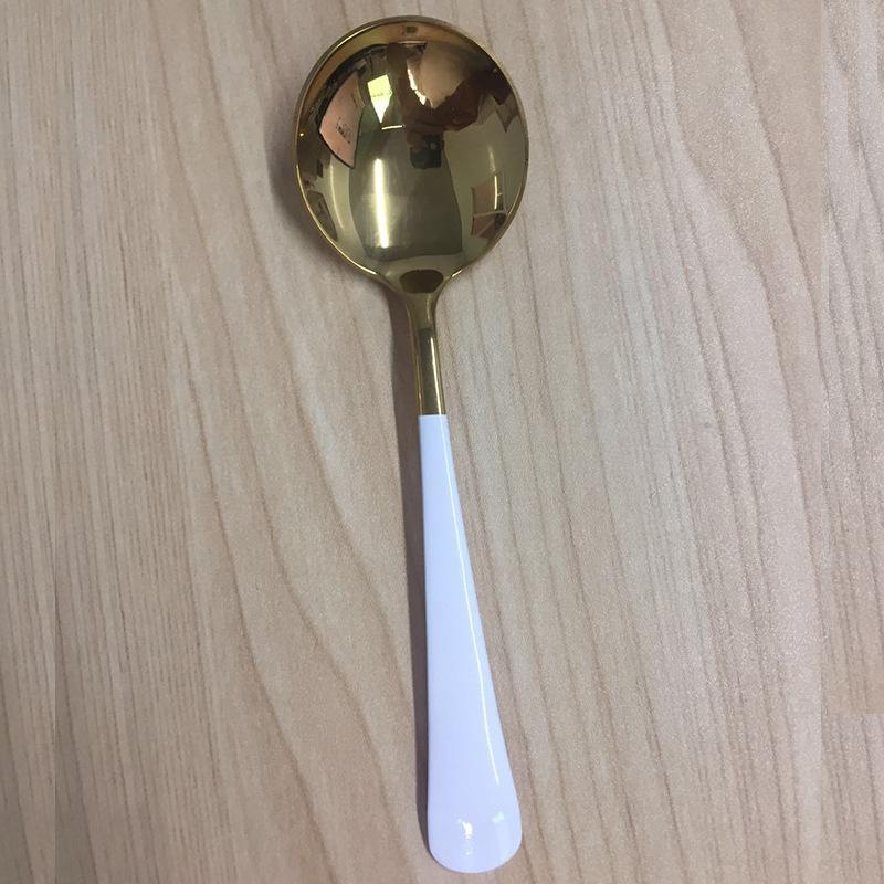 304 stainless steel spoon Douyin Internet celebrity spoon meal spoon creative spoon dessert eating Nordic