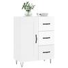 VidaXL Buffet Blanc brillant 69,5x34x90 cm Bois d'ingénierie 830254