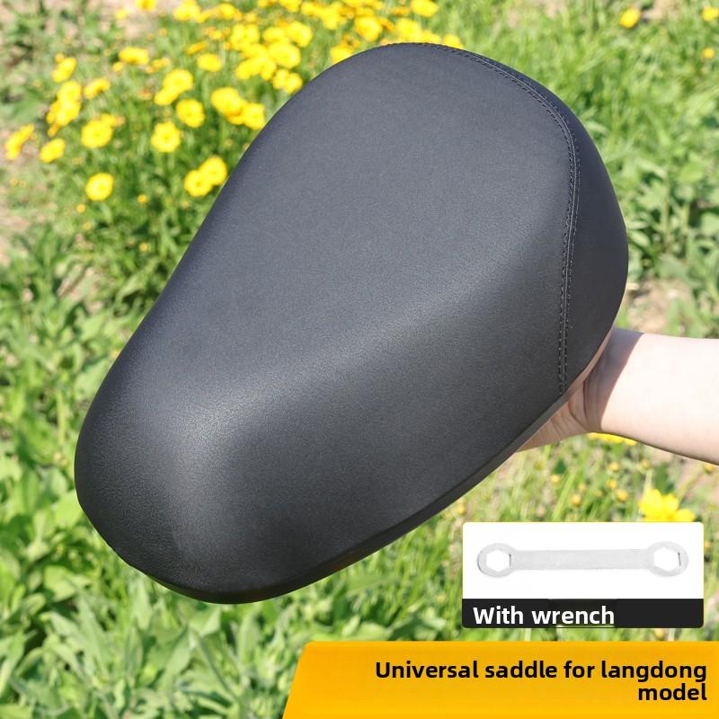 Dual-spring universal electric bicycle seat, water-resistant