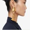 Irregular Metal Alloy Nose Lips Pendant Dangle Earrings For Women Jewelry Fashion Show Surrealist Statement Accessory